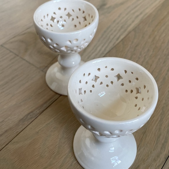 Hartley Greens Creamware Egg Cup - Set of 2 - Picture 2 of 6